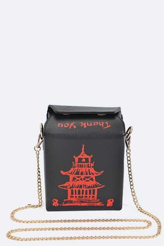Take Out Box Clutch Black