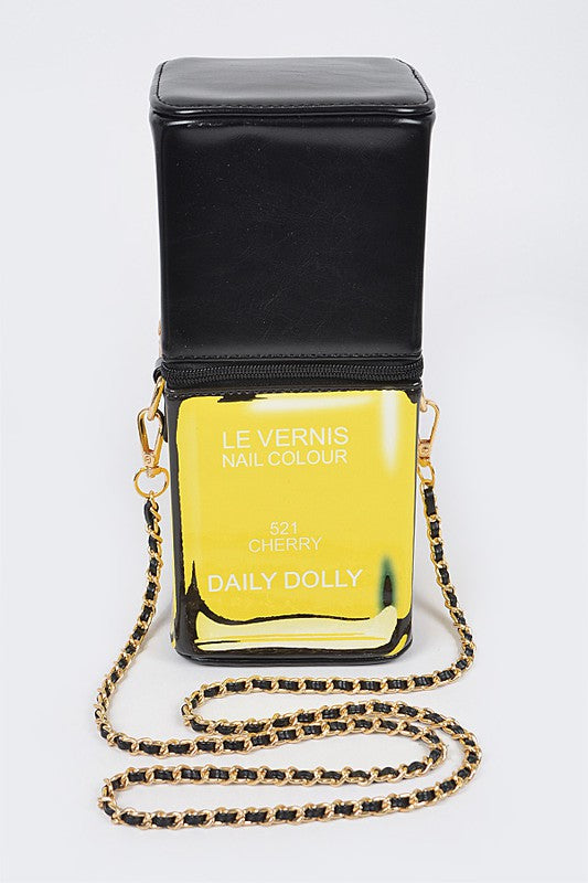 Nail Polish Purse Yellow