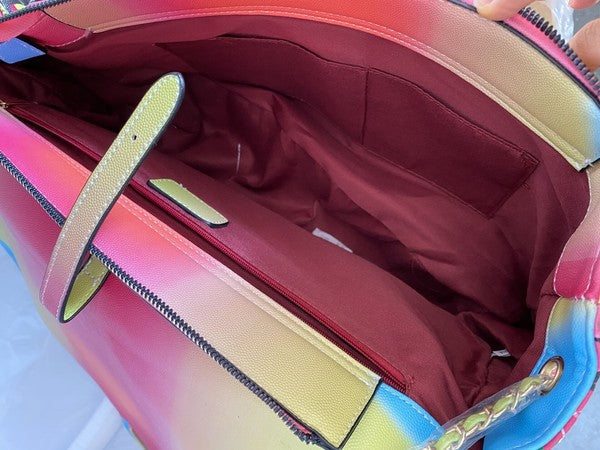 JUMBO GRAFFITI RAINBOW BAG
