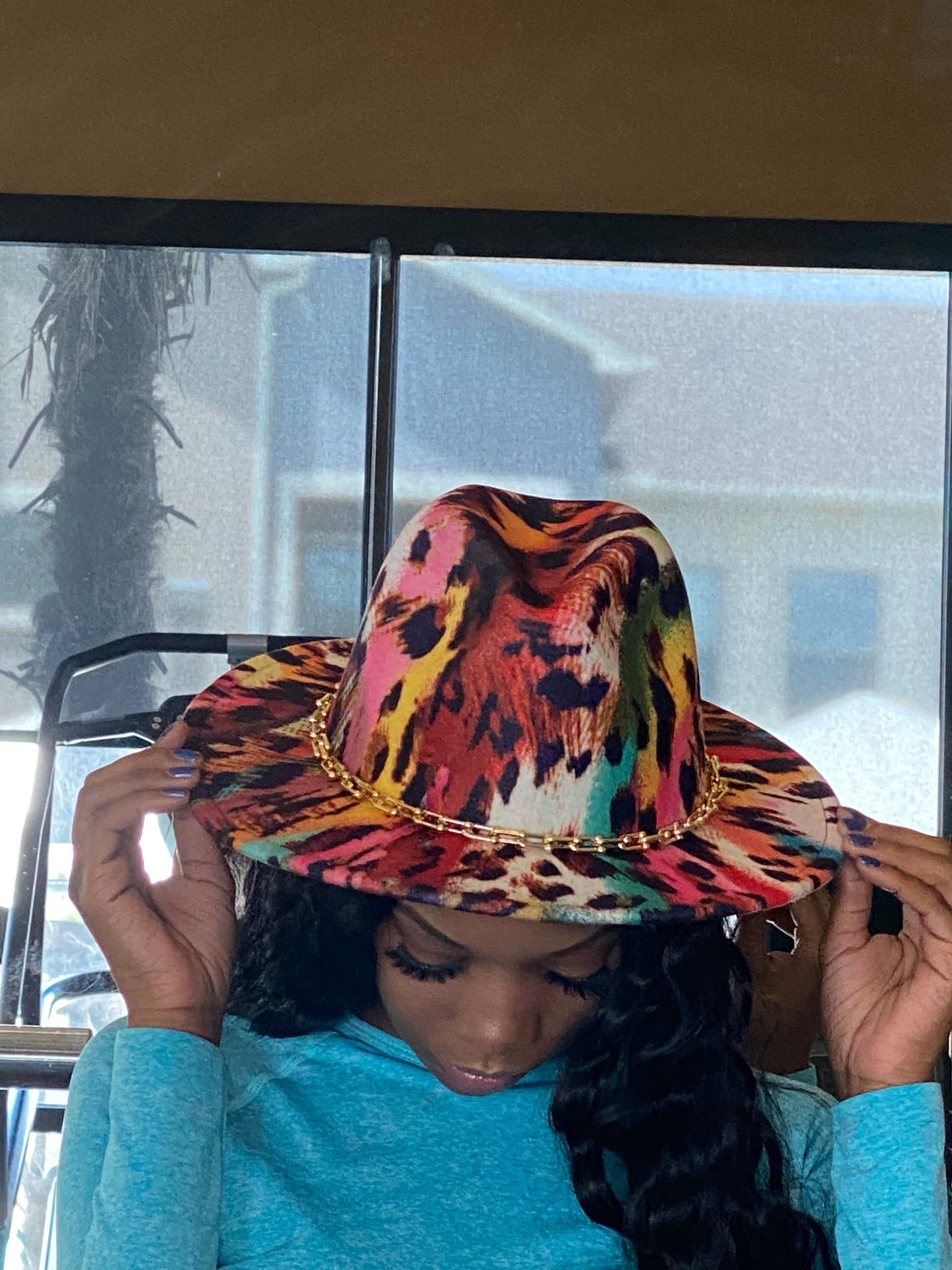 Multi Print Chain Fedora