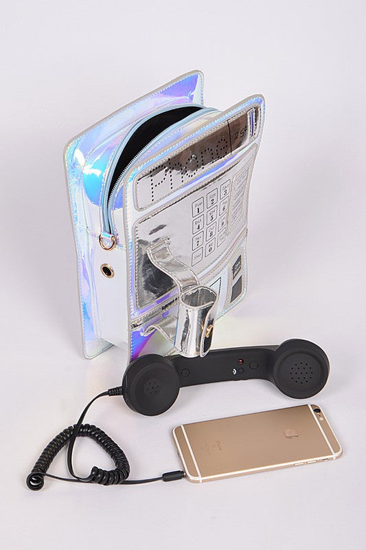 Pay Phone Purse Black