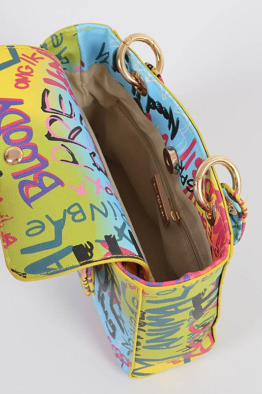 GRAFFITI RAINBOW MINI PURSE