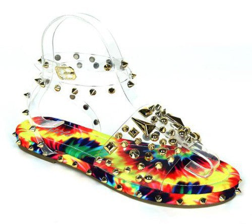 Tie Dye Print Sandals