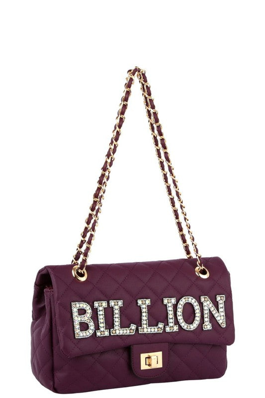 Quilted Billion Purse Purple