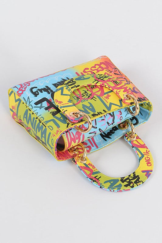 GRAFFITI RAINBOW MINI PURSE