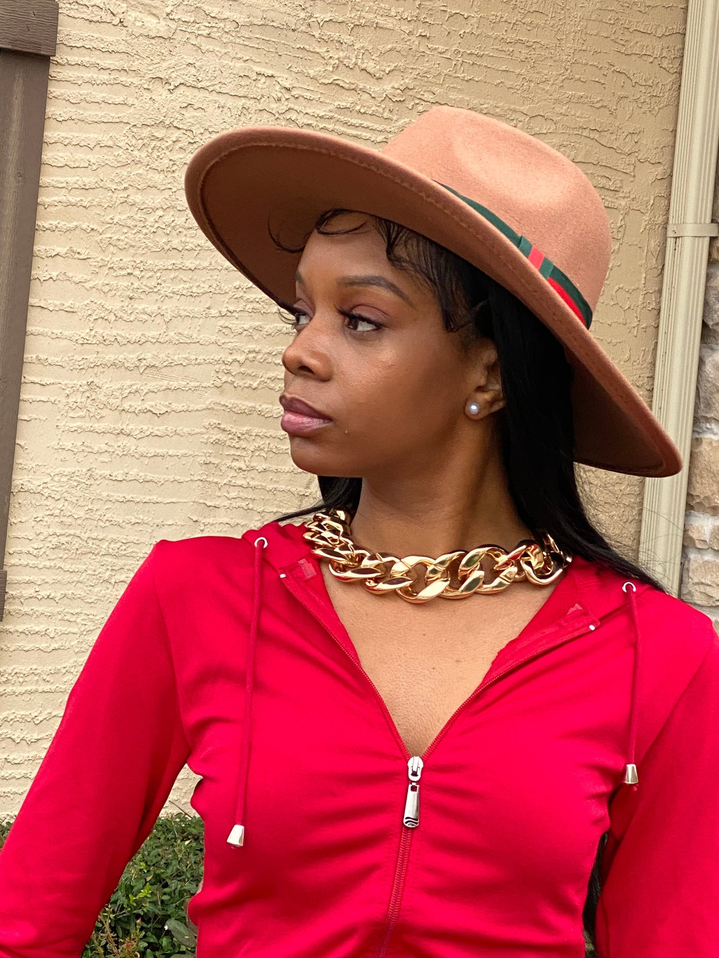 Luxe Fedora Tan W