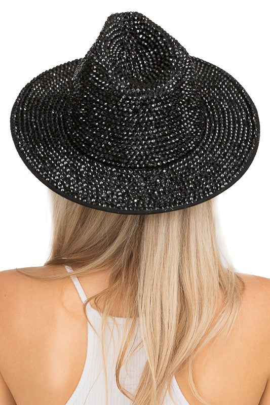 Bling Luxury Fedora Black