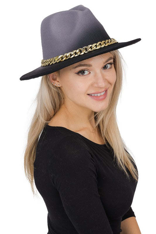 Ombre Fedora Gray