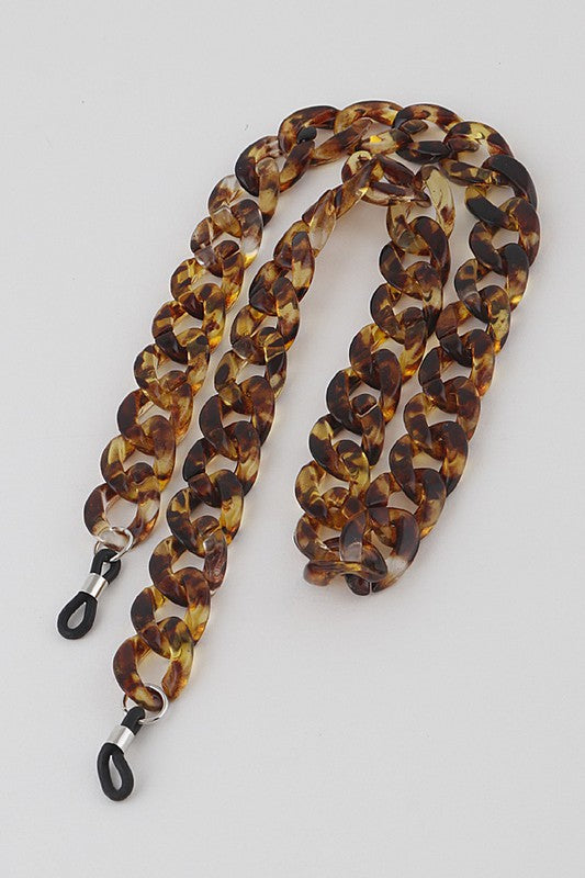 CHUNKY SUNGLASSES CHAIN Tort