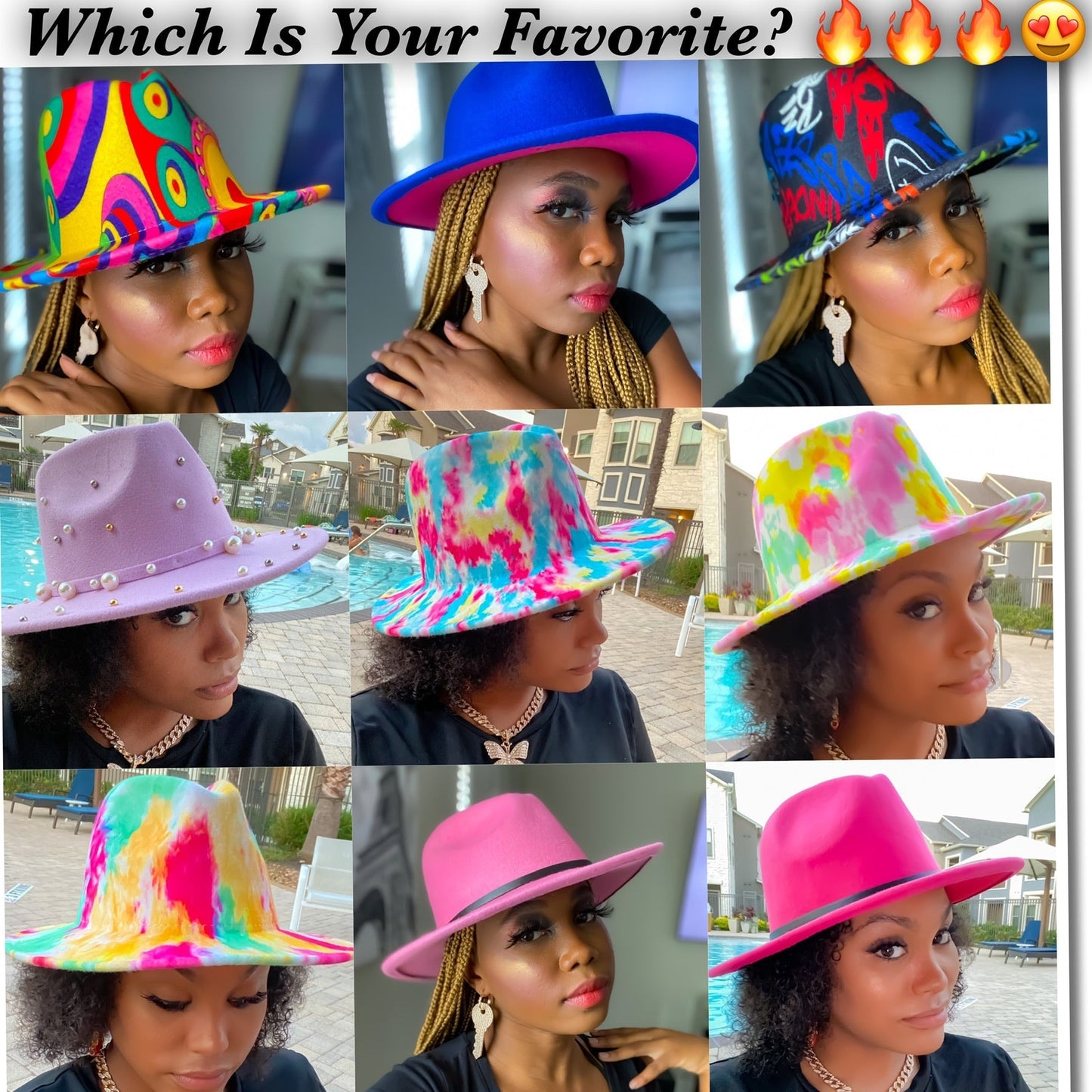 Mystery Fedora Hat Box 10 Pieces Final Sale