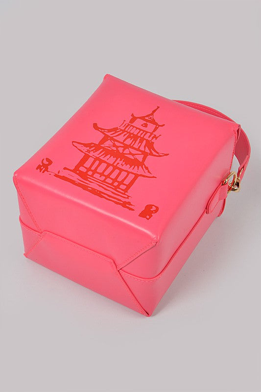Take Out Box Clutch Neon Green