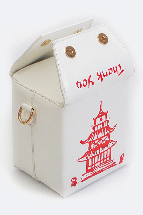 Take Out Box Clutch Black