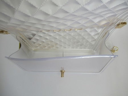 CLEAR QUILT JELLY PURSE