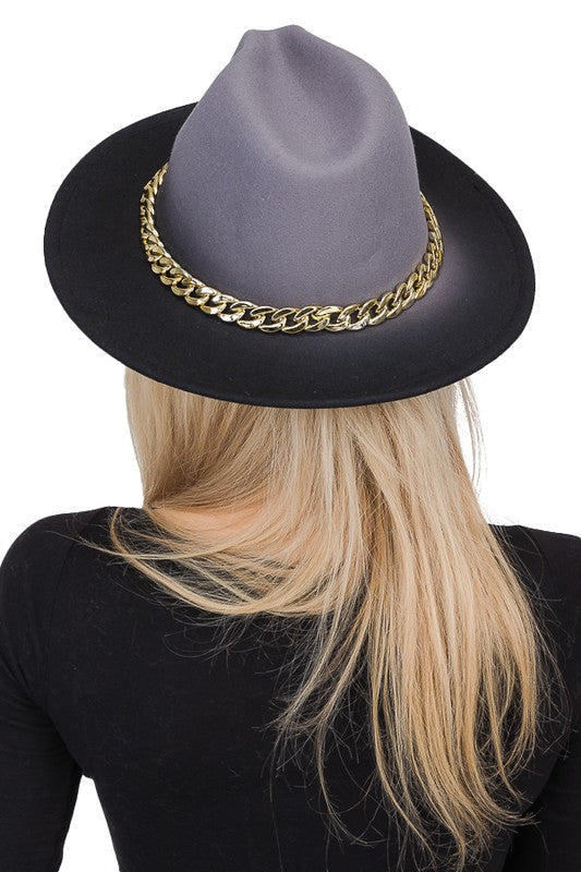 Ombre Fedora Gray