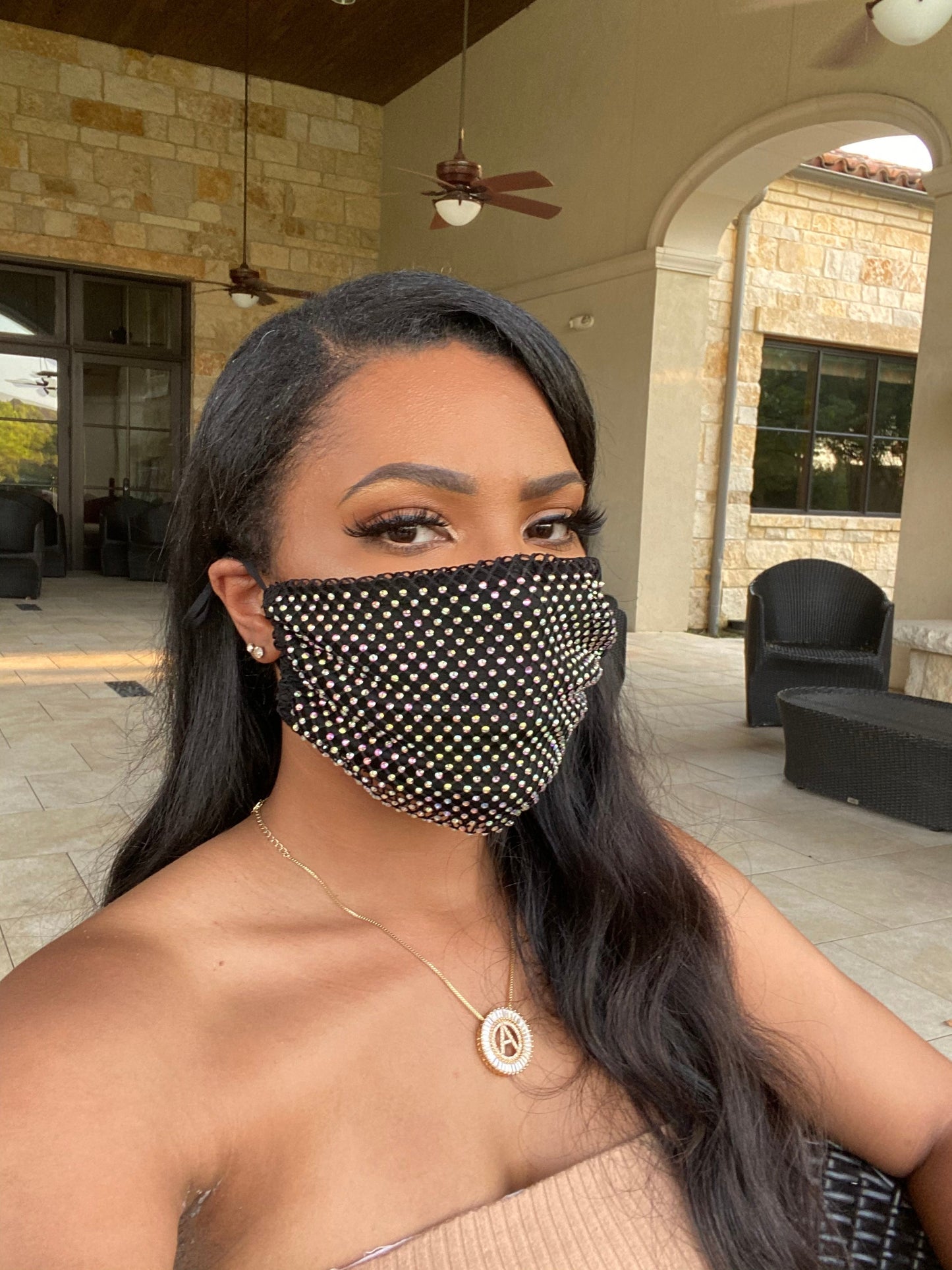 BLINGY MASK Black