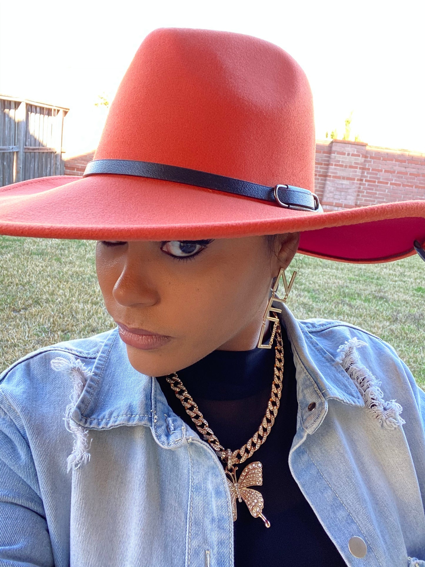 Rust Red Fedora W