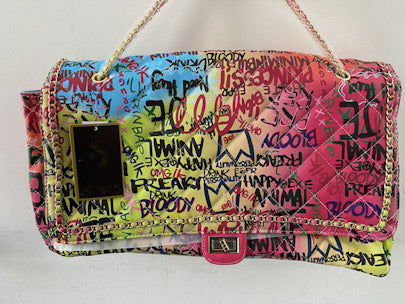 JUMBO GRAFFITI RAINBOW BAG