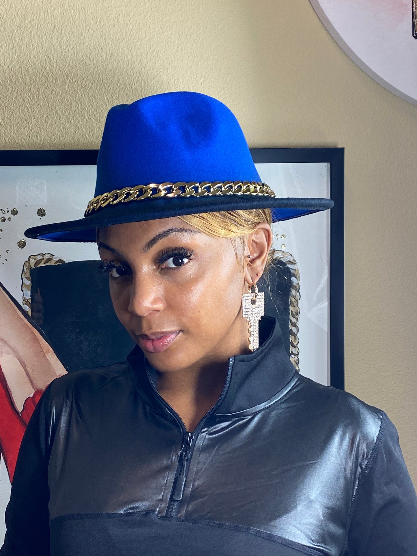 Royal Blue Ombre Fedora