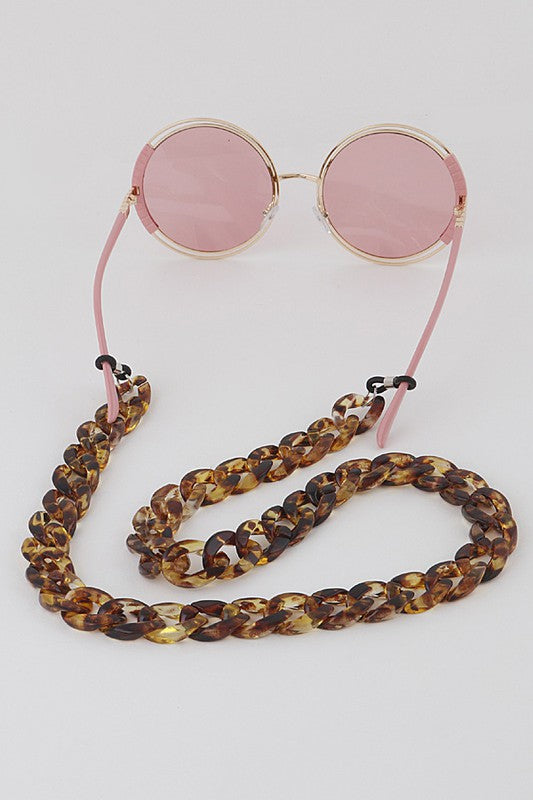CHUNKY SUNGLASSES CHAIN Tort