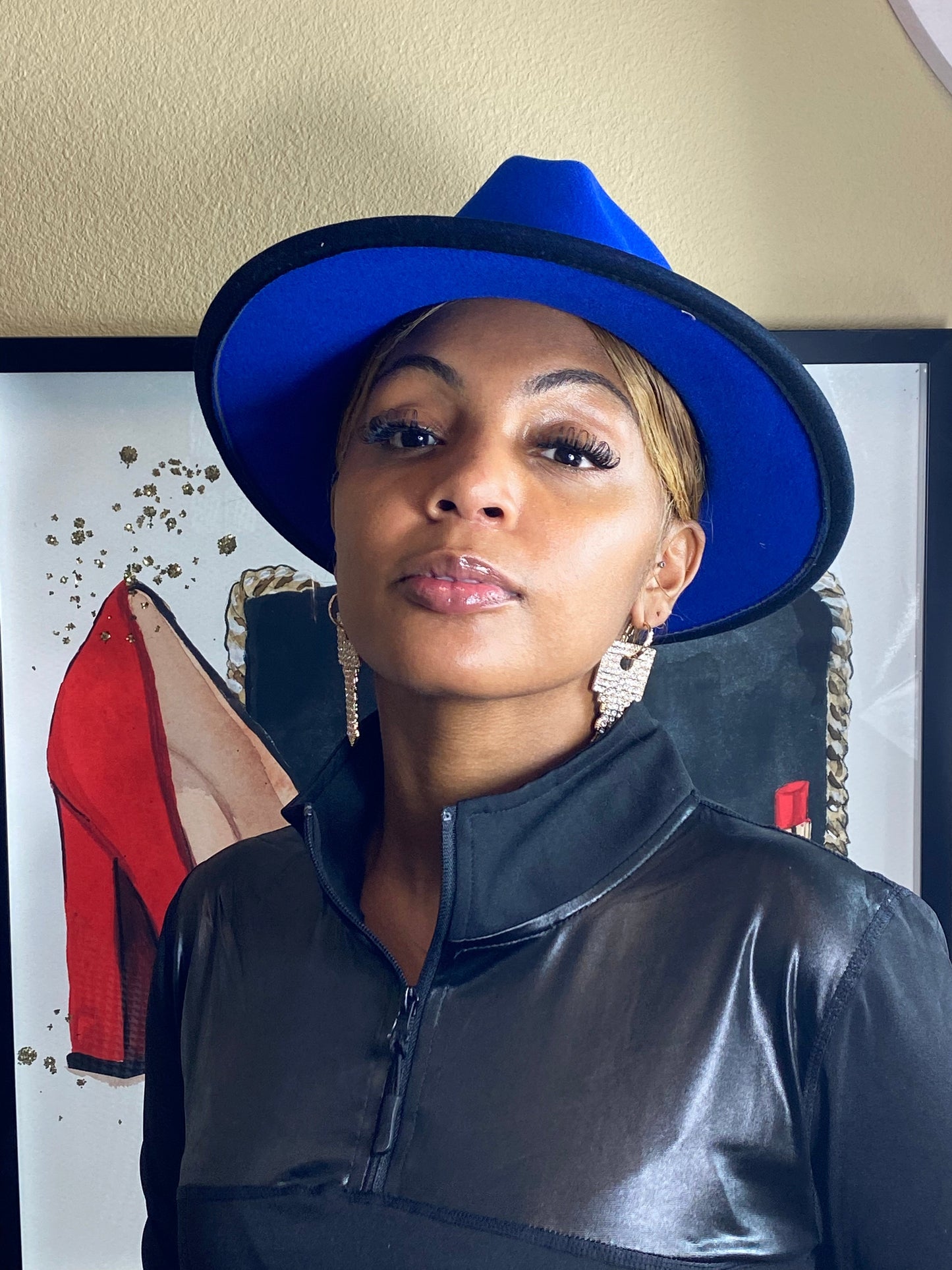 Royal Blue Ombre Fedora