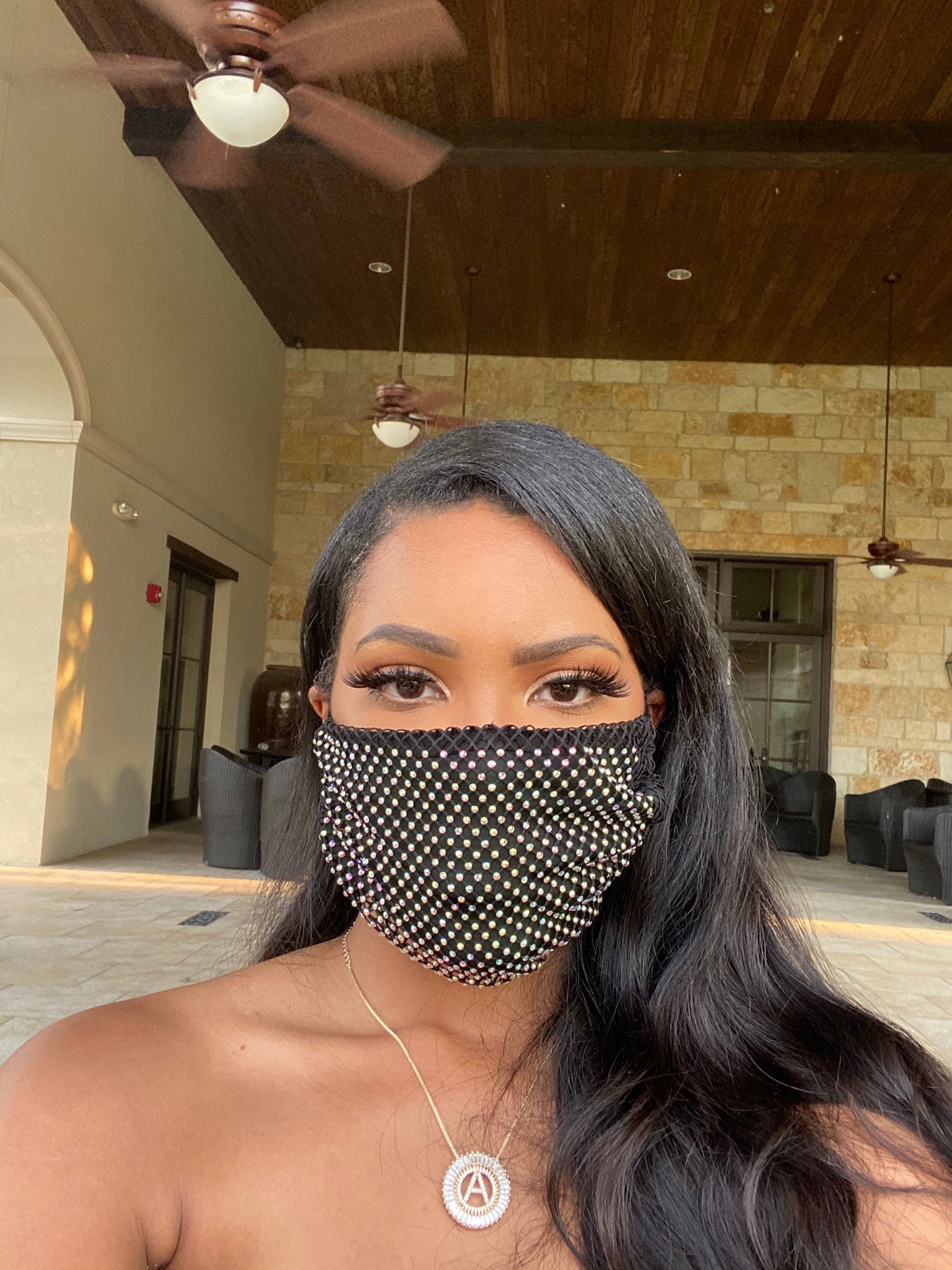 BLINGY MASK Black