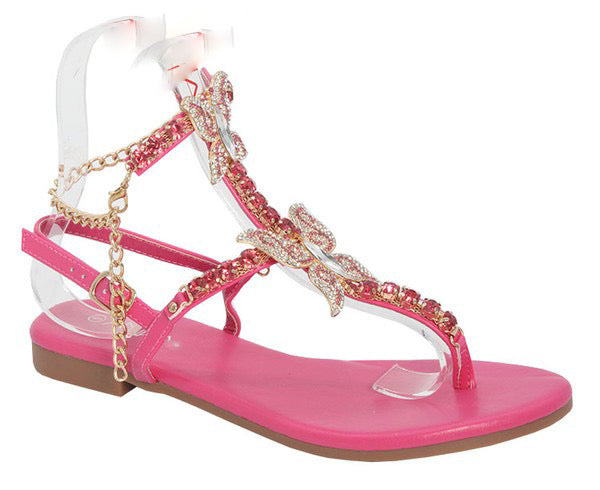 Butterfly Jewel Bling Fuchsia