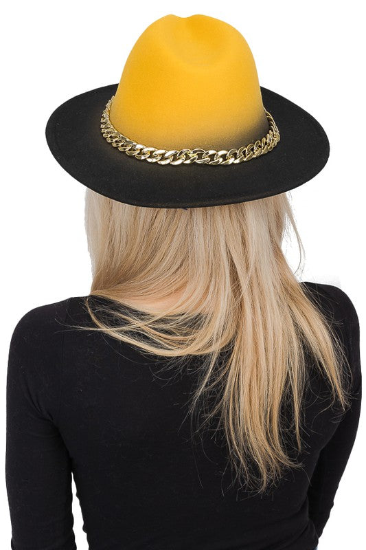 Ombre Fedora Yellow