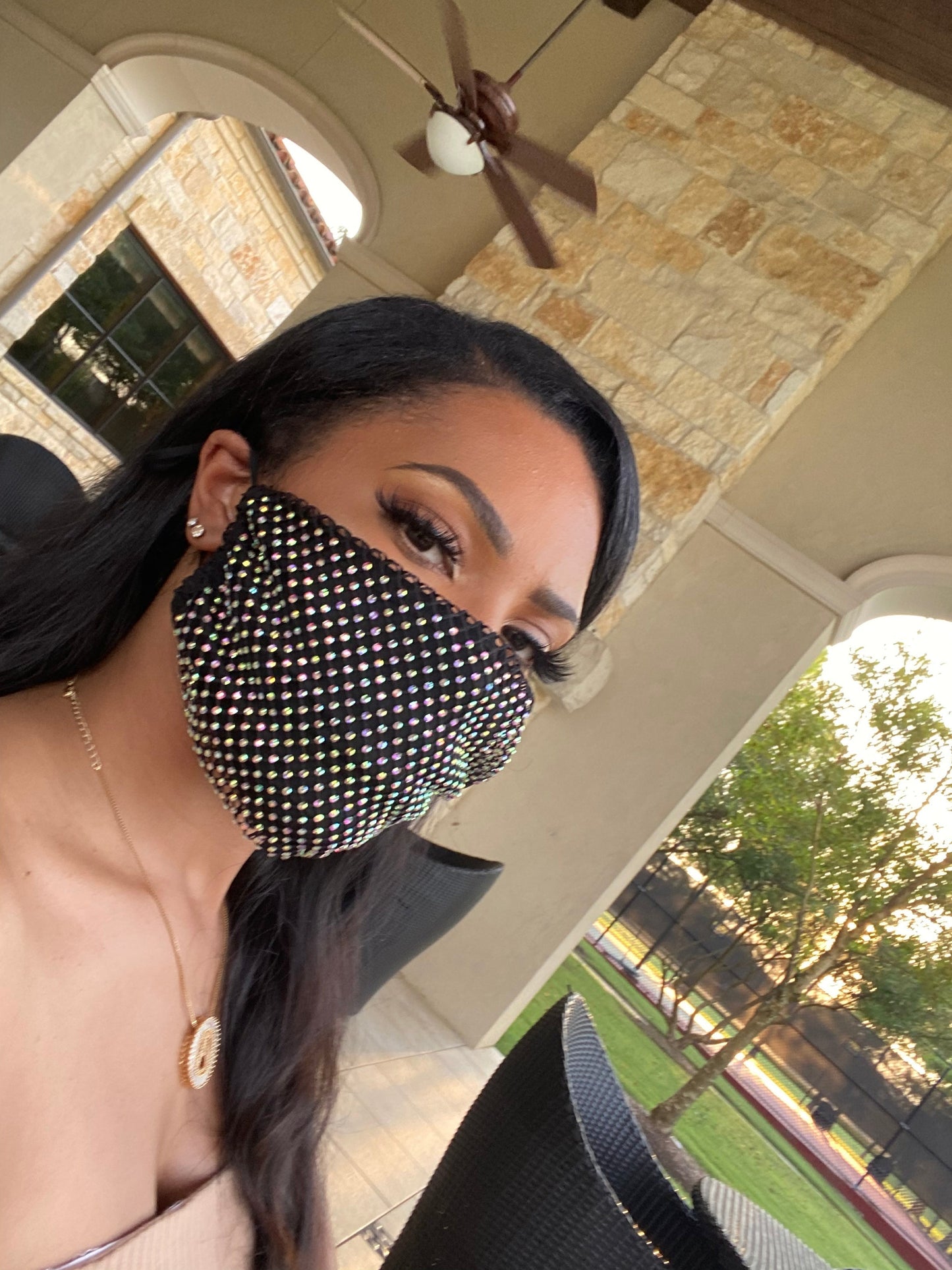 BLINGY MASK Black