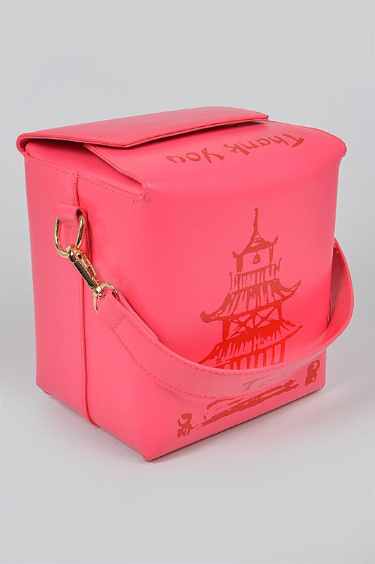 Take Out Box Clutch Neon Green
