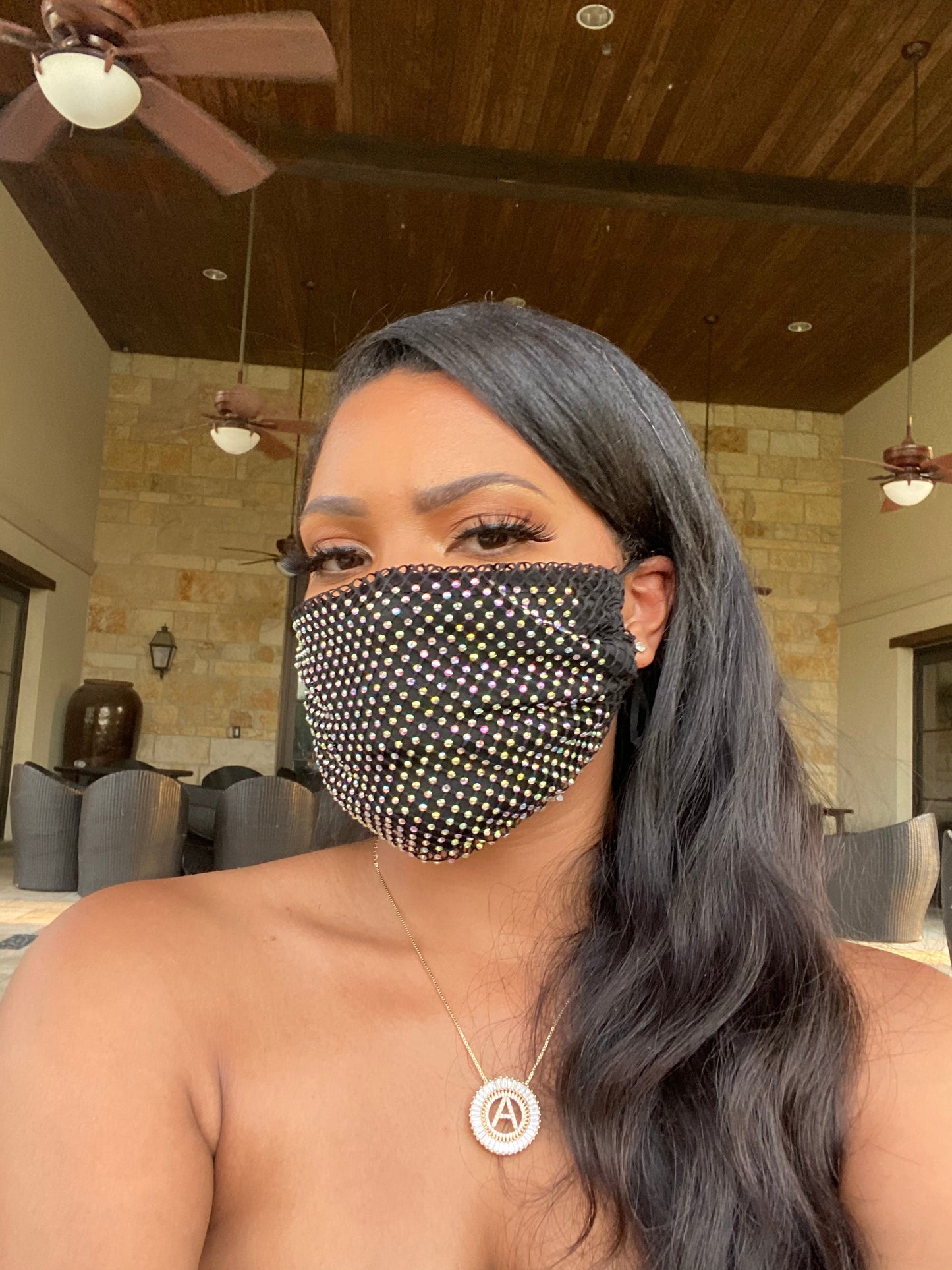 BLINGY MASK Black