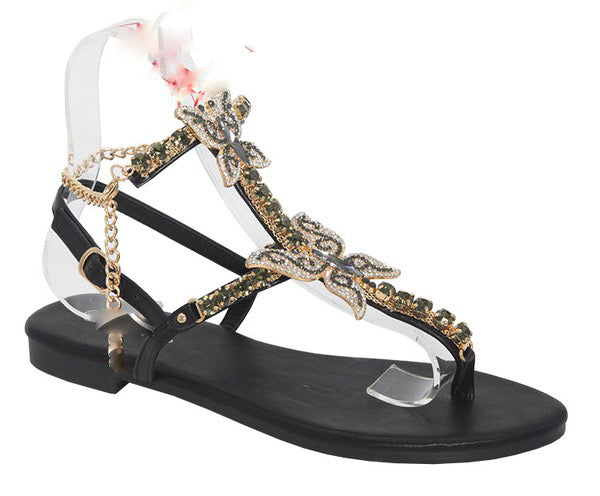 Butterfly Jewel Bling Black