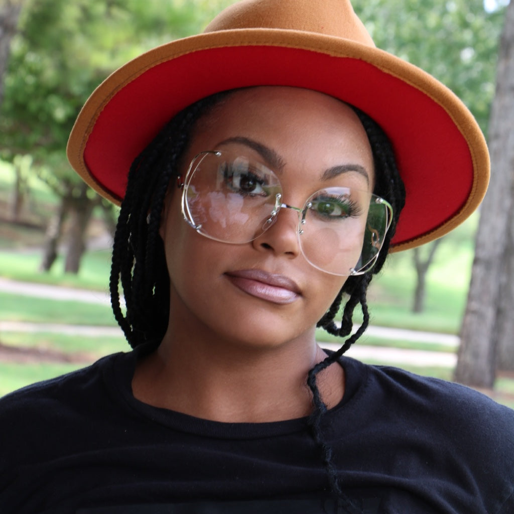 Tan Red Fedora