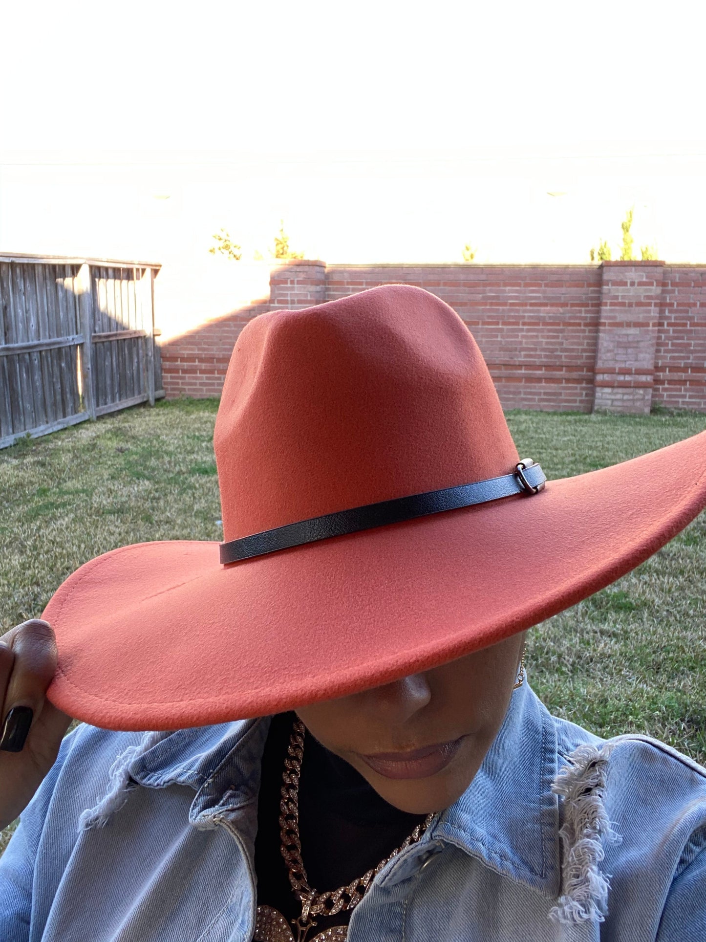 Rust Red Fedora W