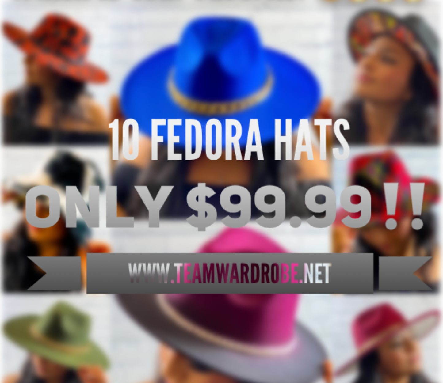 Mystery Fedora Hat Box 10 Pieces Final Sale