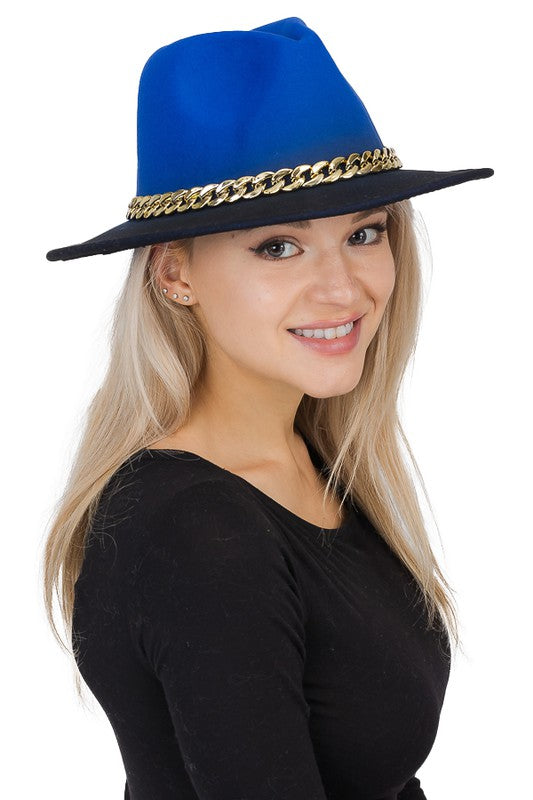 Ombre Fedora Royal Blue