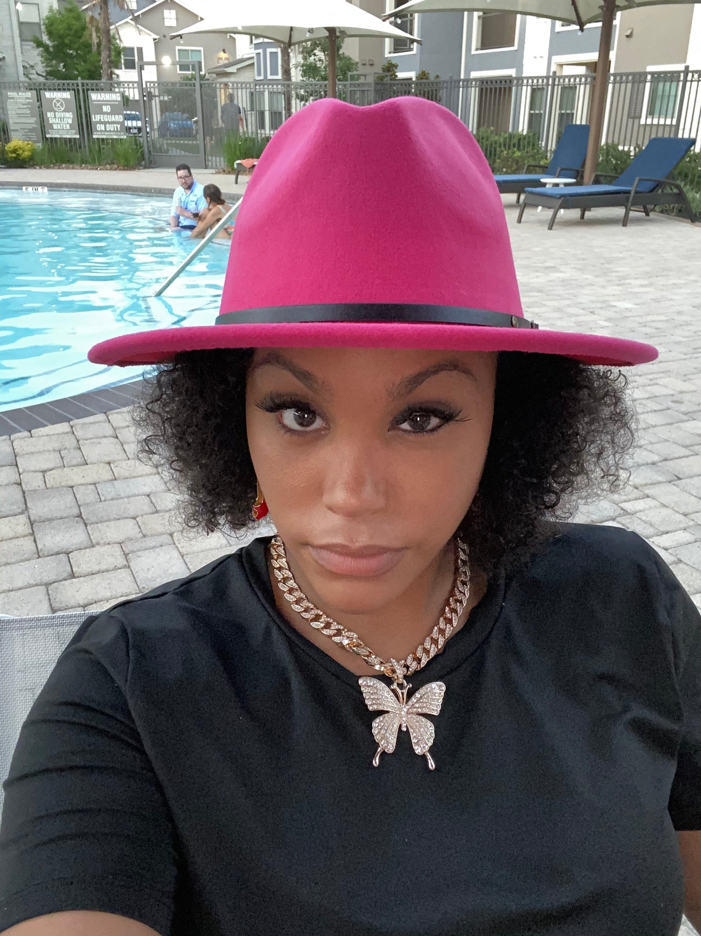 Fuchsia Red Fedora