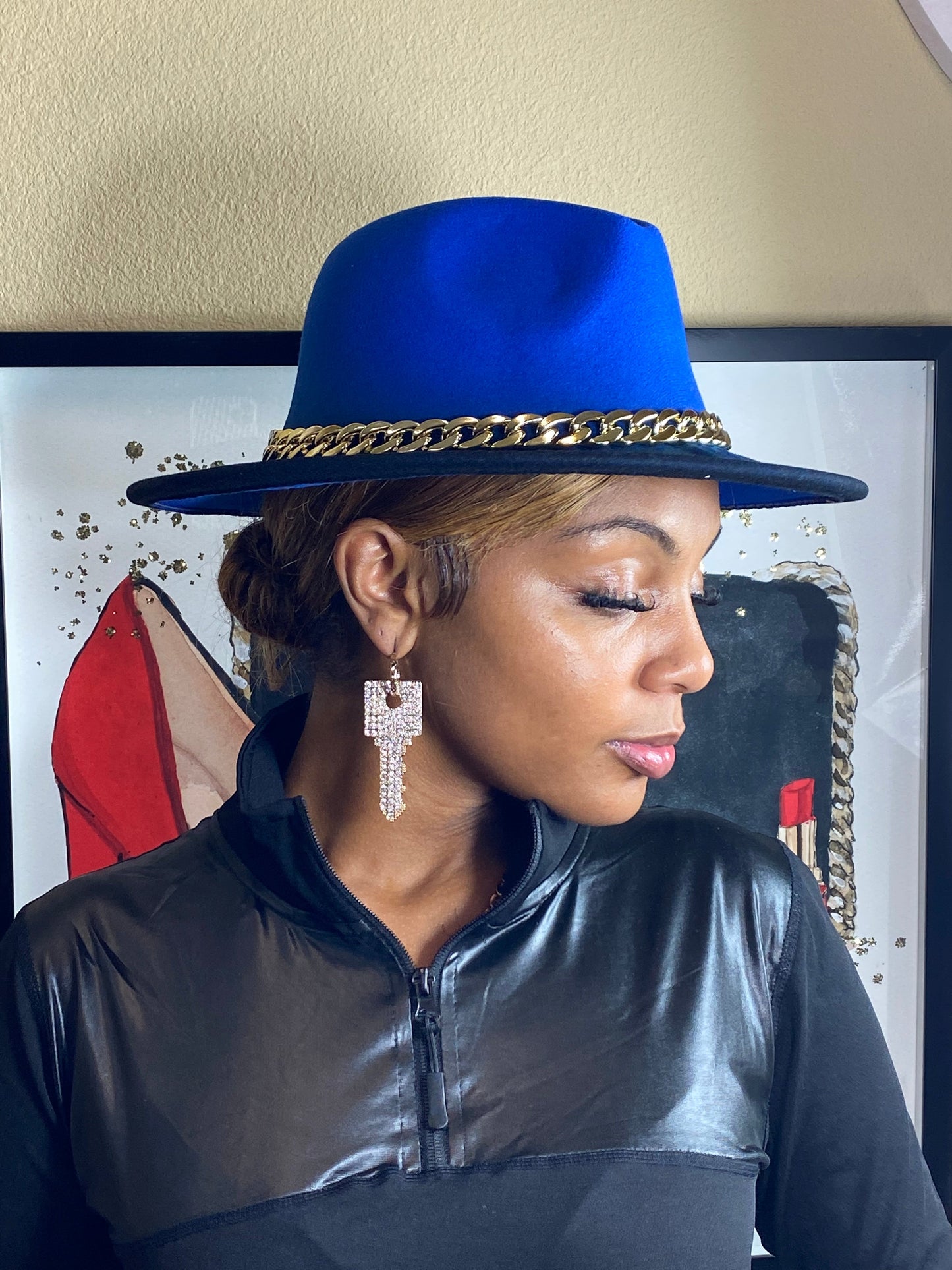 Royal Blue Ombre Fedora