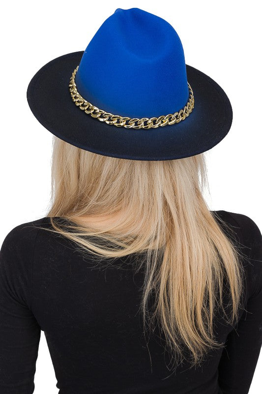 Ombre Fedora Royal Blue