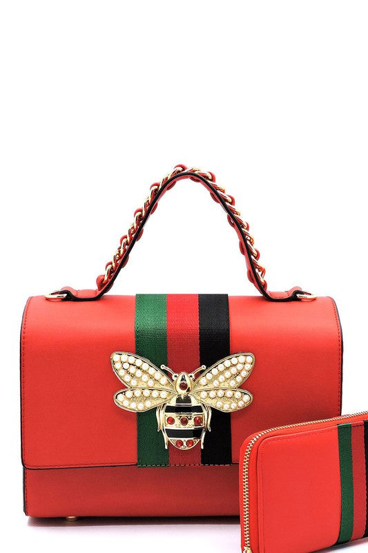 Queen 2 in 1 Bag Red Patent
