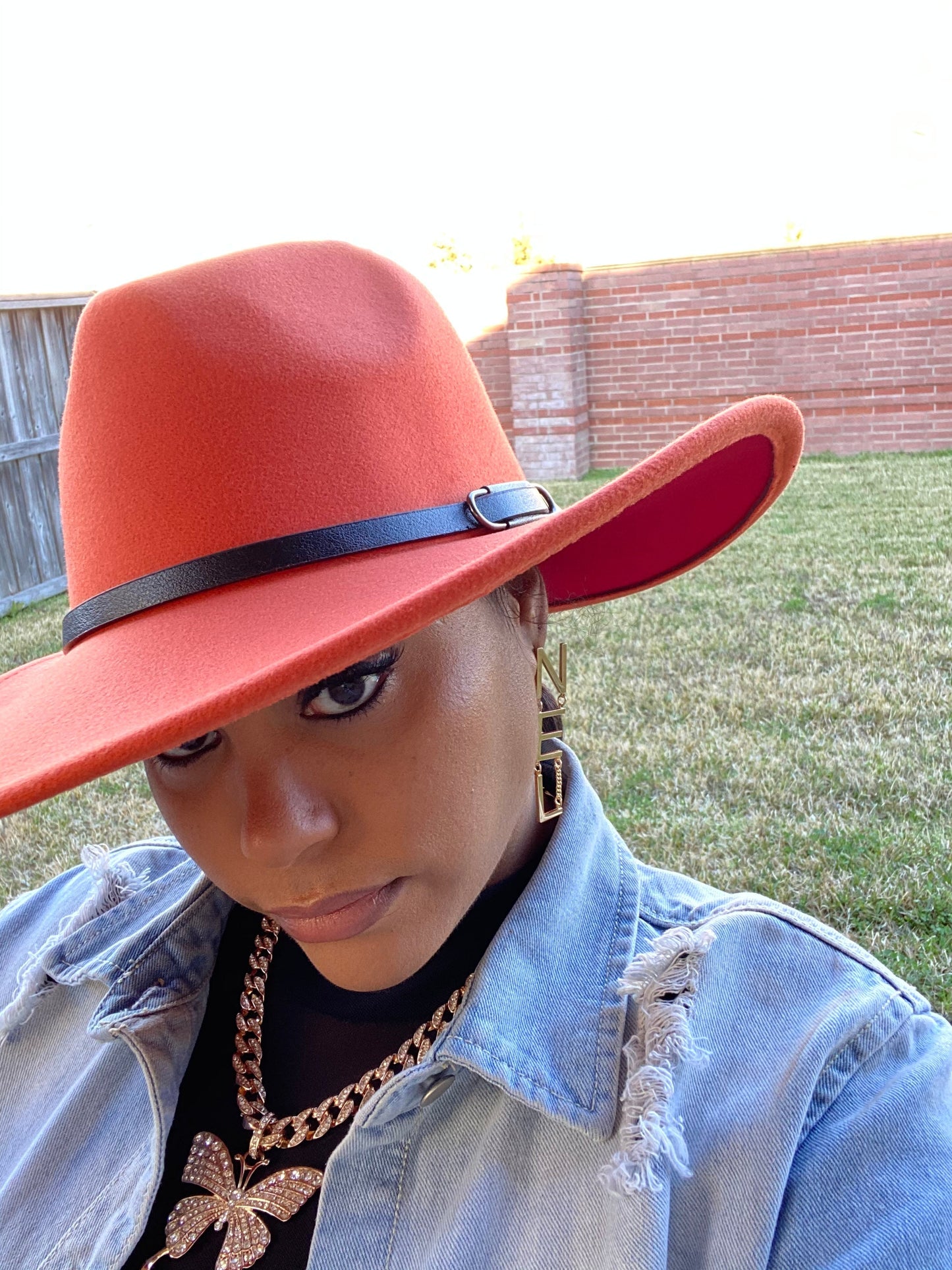 Rust Red Fedora W