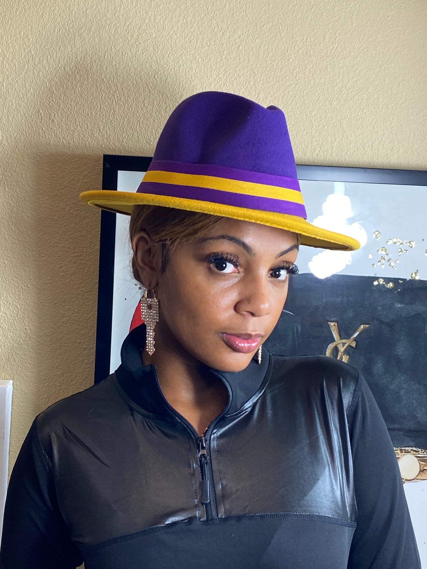 Purple Two Tone Fedora