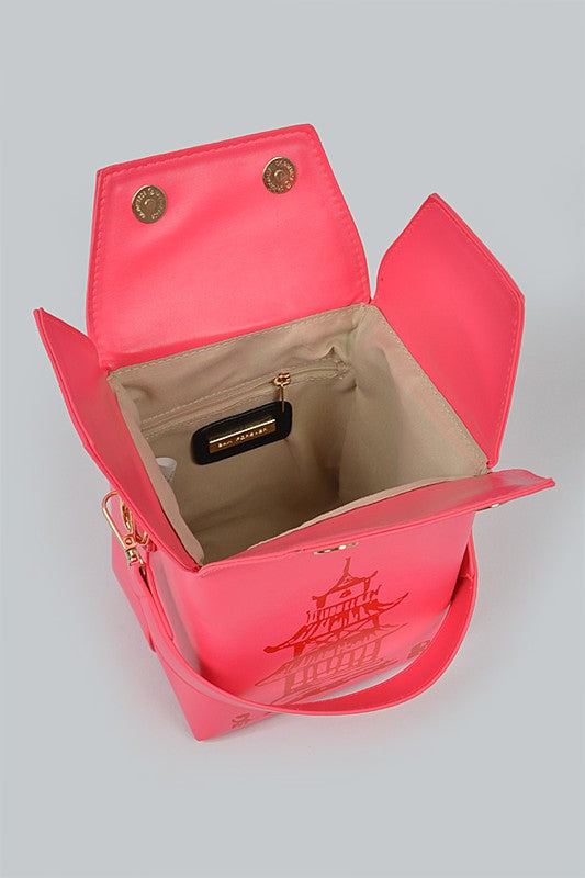 Take Out Box Clutch Neon Green