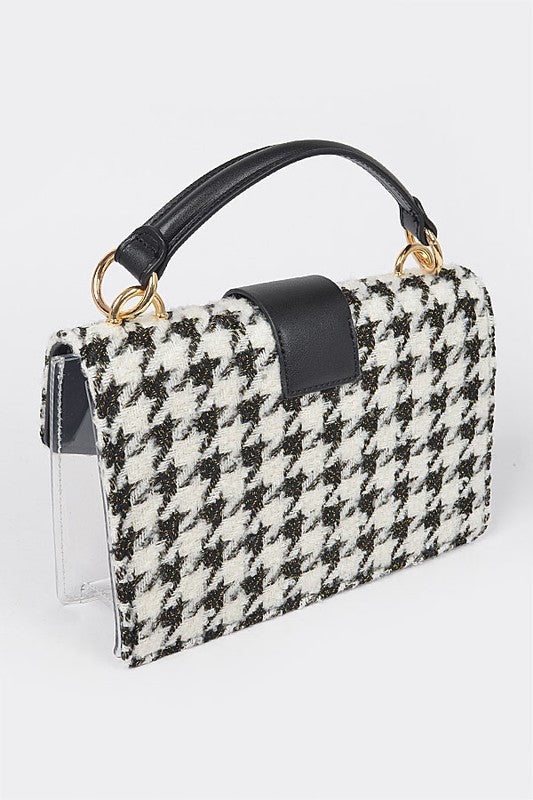 Houndstooth Transparent Purse