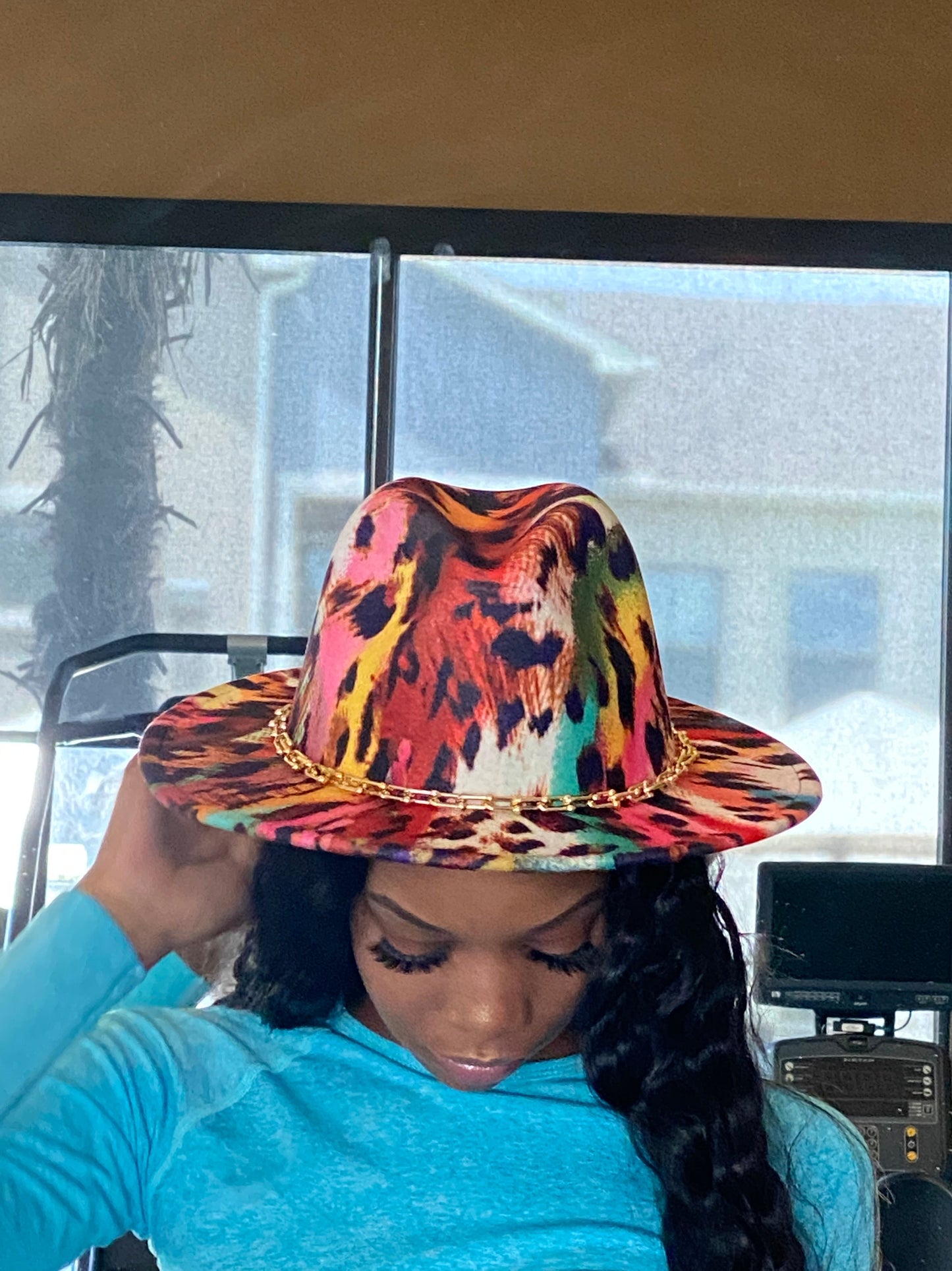 Multi Print Chain Fedora