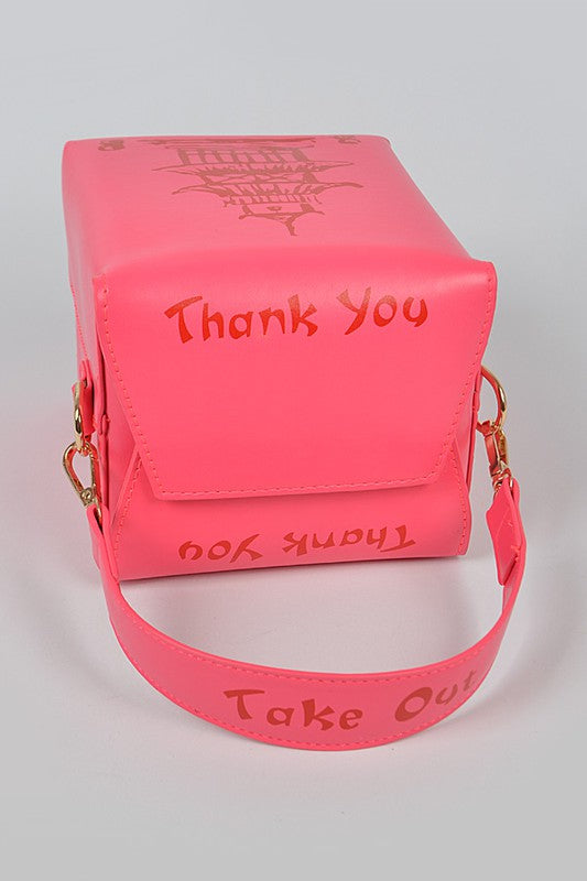 Take Out Box Clutch Neon Green