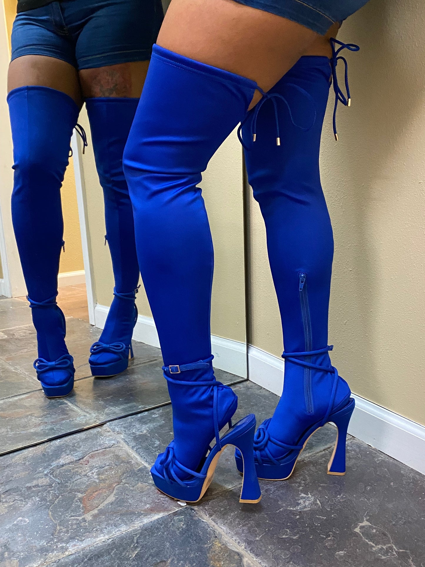 Sock Boots Royal Blue