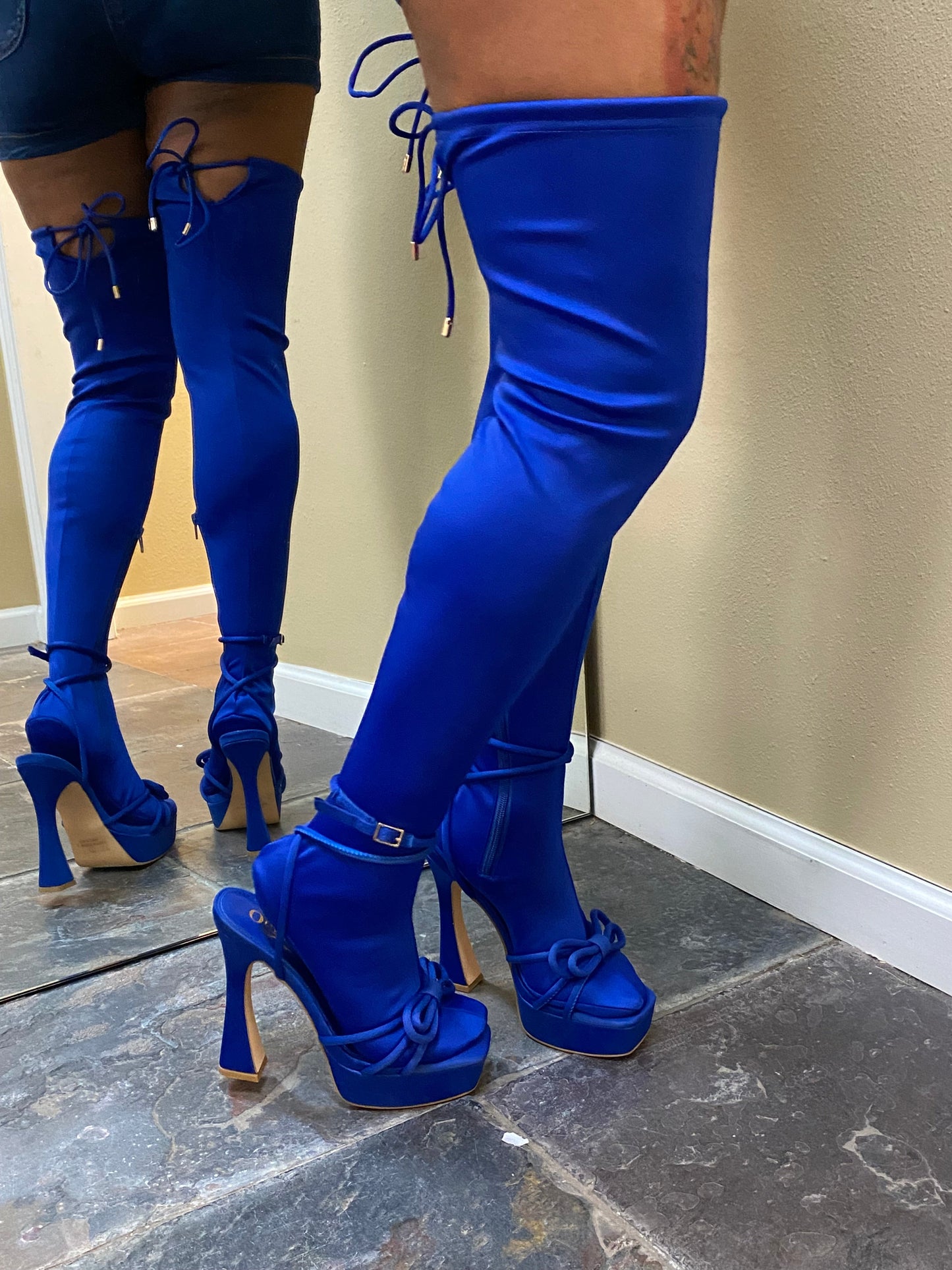 Sock Boots Royal Blue