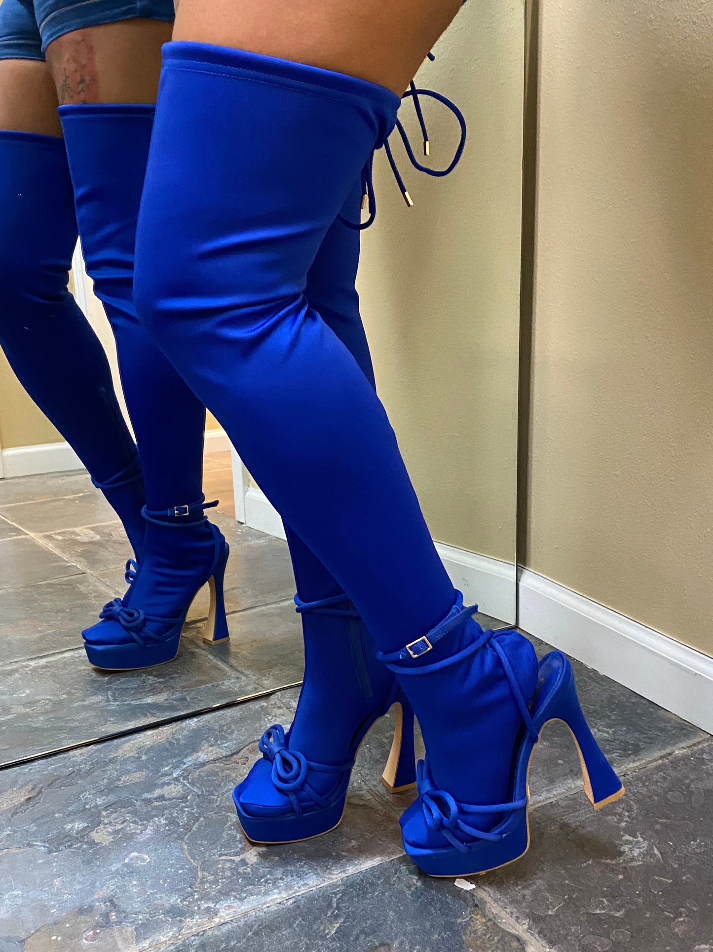 Sock Boots Royal Blue