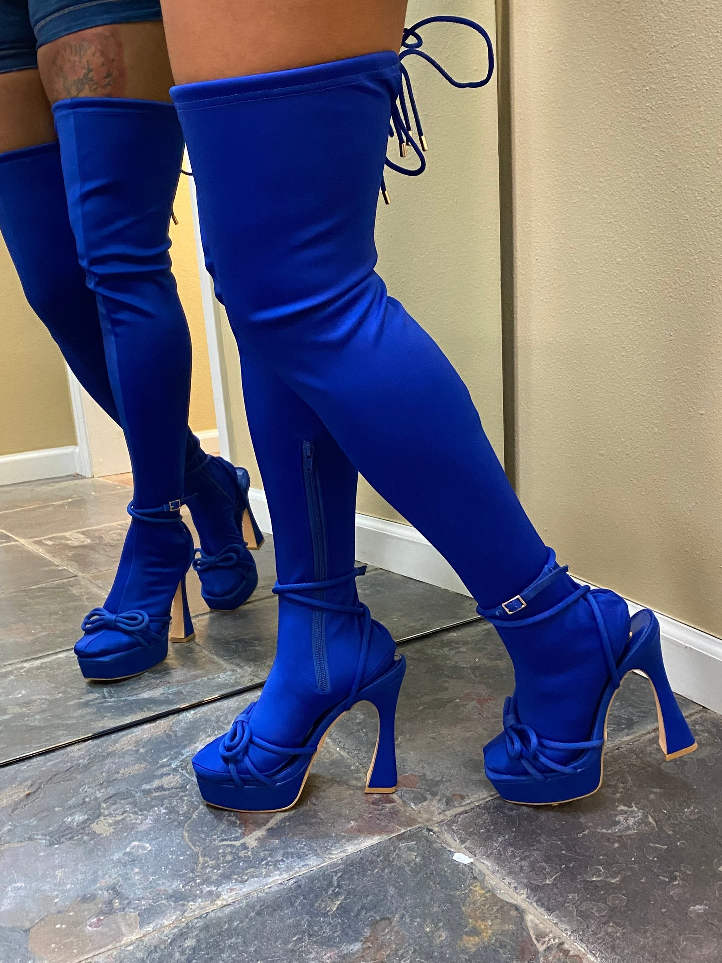 Sock Boots Royal Blue