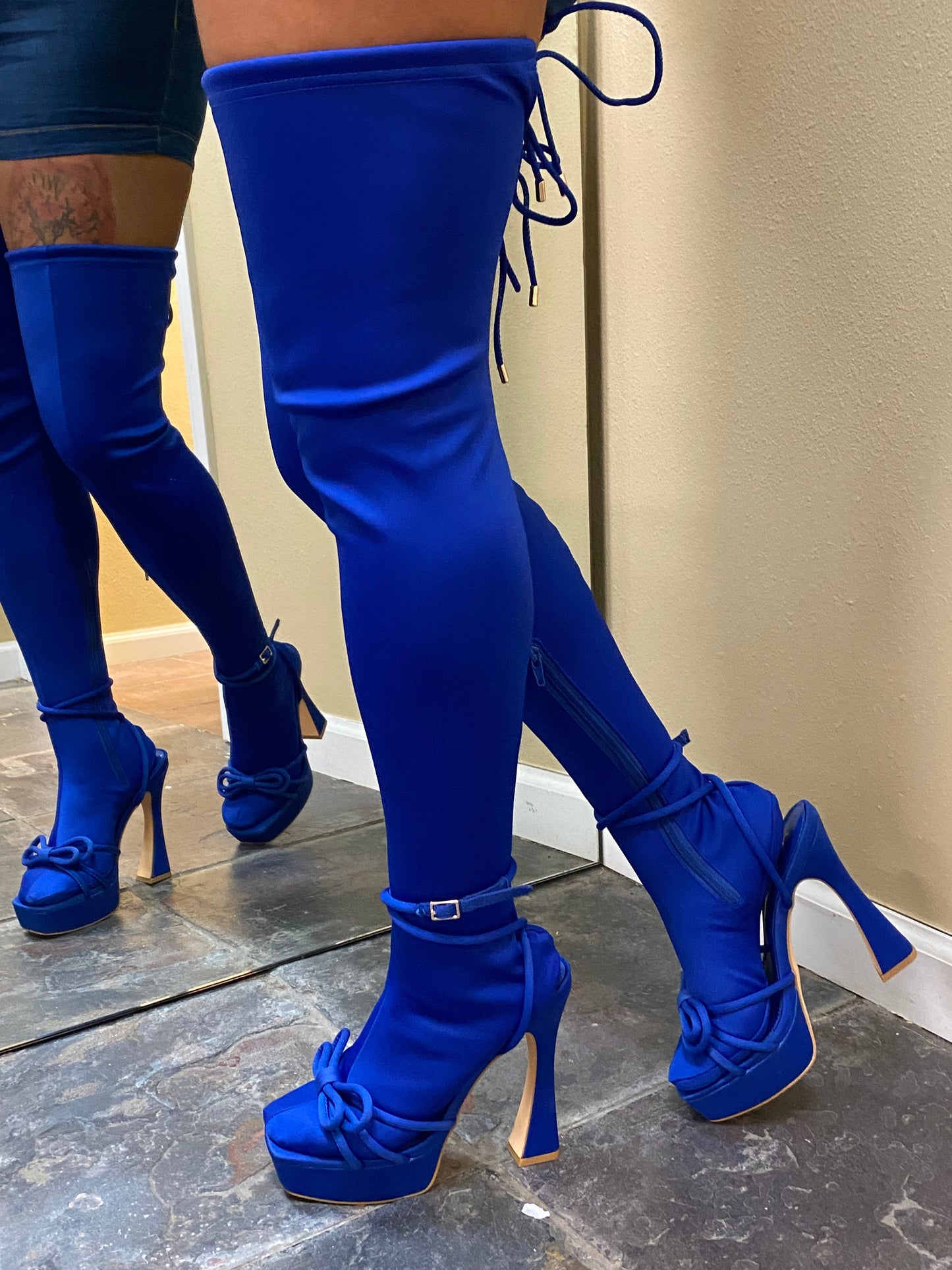Sock Boots Royal Blue